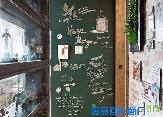 DIY打造居家黑板涂鸦墙