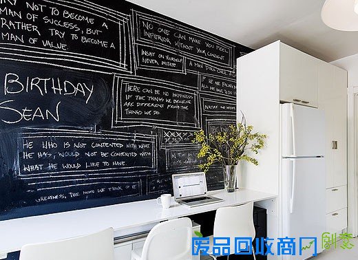 DIY打造居家黑板涂鸦墙