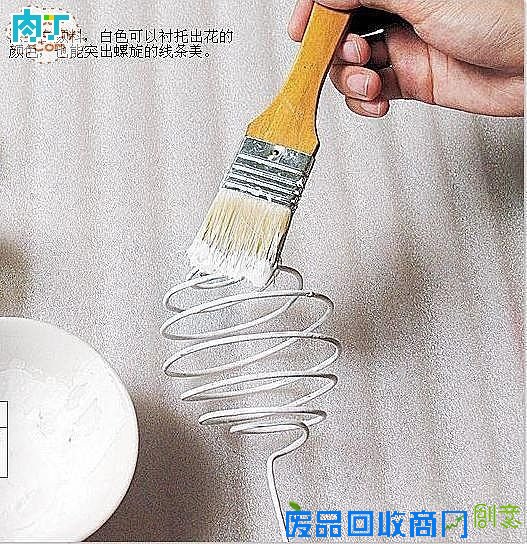 矿泉水瓶和铁丝手工制作的漂亮花篮╭★肉丁园艺网