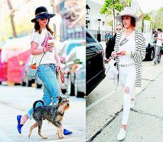 （组图）把白T恤穿好看才叫真的会穿搭！搭配阔脚裤显霸气