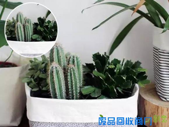 家居DIY:制作非常有创意的布艺小花盆!