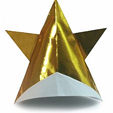 圣诞星星帽子手工diy折纸图解教程