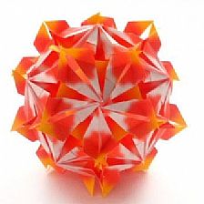 篝火纸球花灯笼手工折纸图解教程