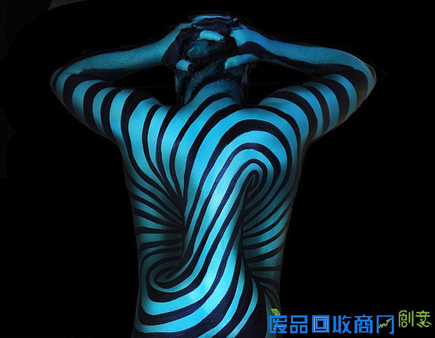 神奇！美艺术家3D人体彩绘制造逼真视错觉（组图）