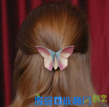 布艺手工制作蝴蝶饰品- 