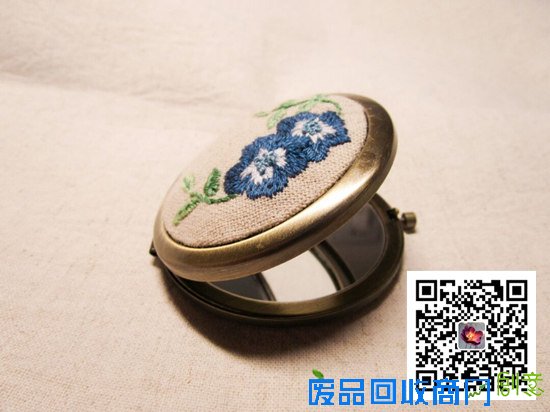 无名蓝花刺绣手工 第15步