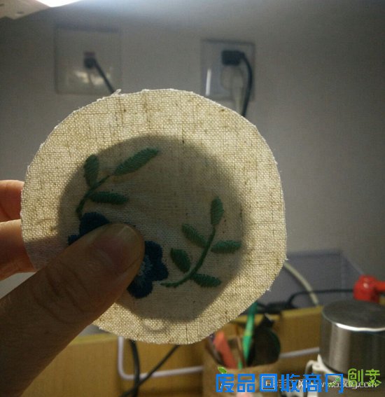 无名蓝花刺绣手工 第13步