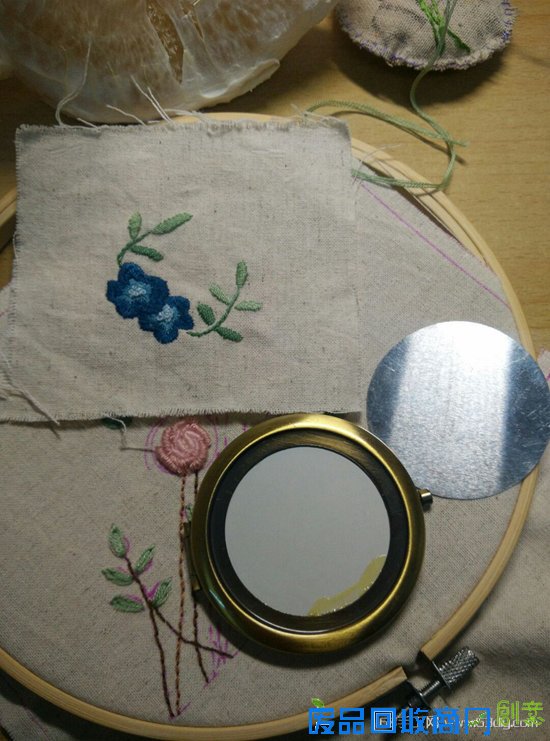 无名蓝花刺绣手工 第12步