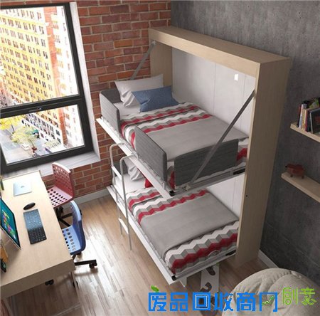  可收纳双层床