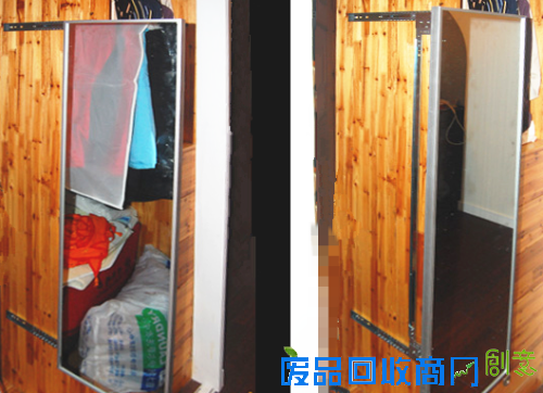 穿衣镜安装好了！