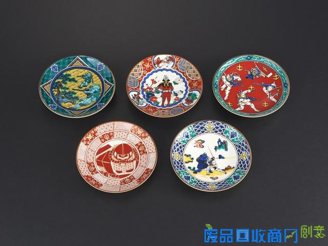高达发售日本传统工艺品九谷烧精美瓷器