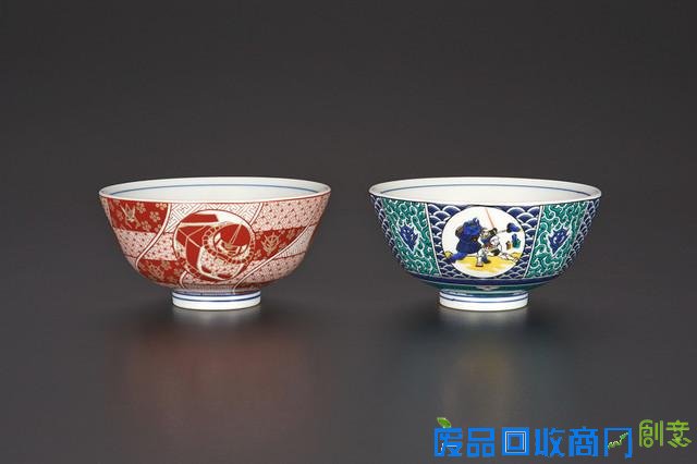 高达发售日本传统工艺品九谷烧精美瓷器