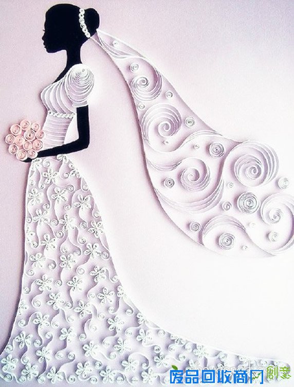 立体衍纸画图片欣赏 手工卷纸立体画作品 -  