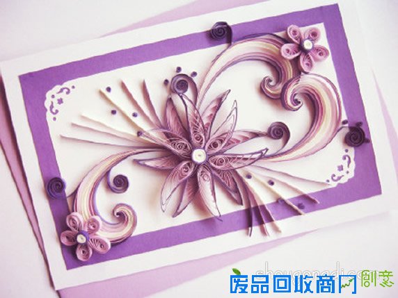 立体衍纸画图片欣赏 手工卷纸立体画作品 -  