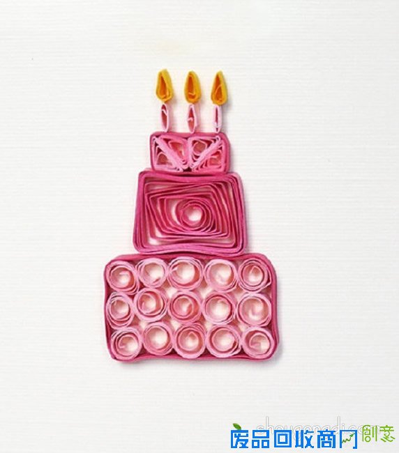 立体衍纸画图片欣赏 手工卷纸立体画作品 -  