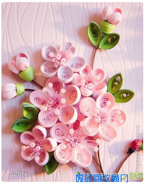 立体衍纸画图片欣赏 手工卷纸立体画作品 -  