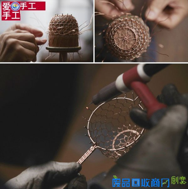 个性的创意家居手工作品 手工编织的金属丝手工艺品