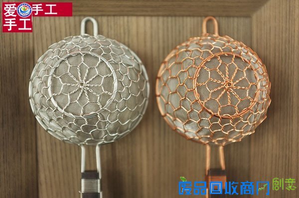 个性的创意家居手工作品 手工编织的金属丝手工艺品