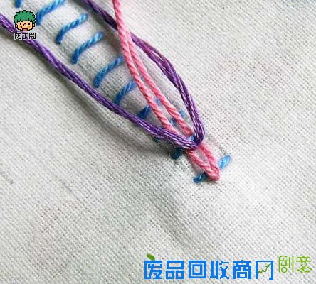 精美的手绣针法双面绣针法图解