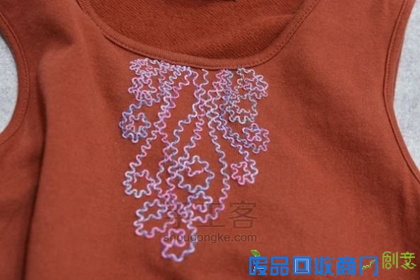 刺绣教程| 螺纹回针绣 第5步