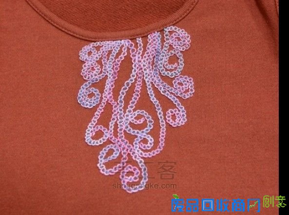 刺绣教程| 螺纹回针绣