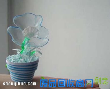 雪碧塑料瓶变废为宝diy 手工制作手工塑料 花