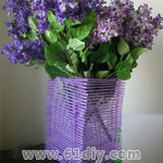 旧瓶子,泡沫 制作花瓶