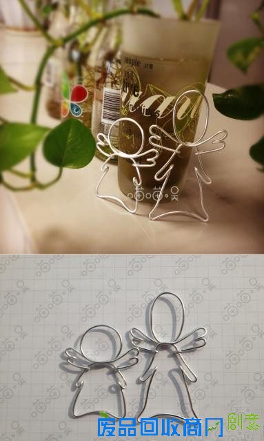铝丝金属丝制作天使小人手工diy图片教程