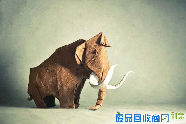 手工DIY创意大象折纸作品图解教程-