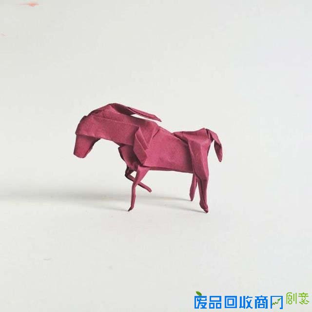 手工DIY创意小马折纸作品图解教程-