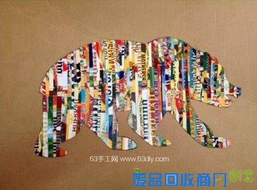 手工拼贴画,彩纸拼贴画,拼贴画