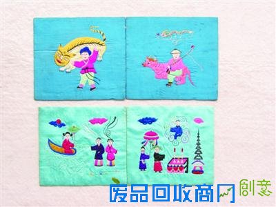 满族女孩绣几十对枕头顶做嫁妆