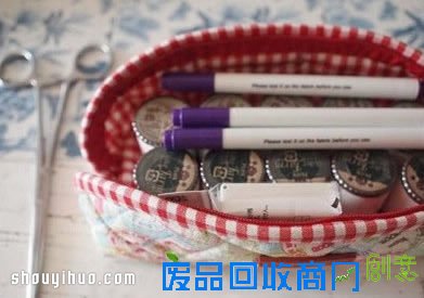可爱韩国风布艺手拿包笔袋DIY手工制作图解 -  