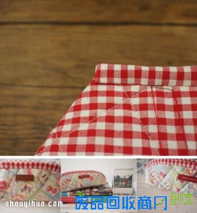 可爱韩国风布艺手拿包笔袋DIY手工制作图解 -  
