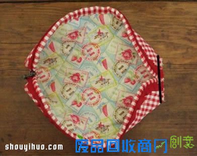 可爱韩国风布艺手拿包笔袋DIY手工制作图解 -  