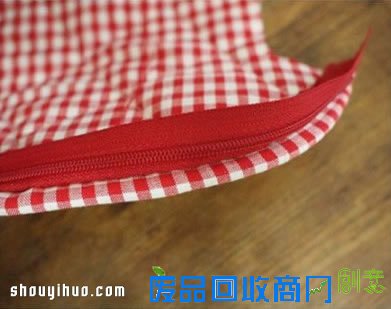 可爱韩国风布艺手拿包笔袋DIY手工制作图解 -  