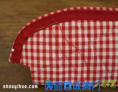 可爱韩国风布艺手拿包笔袋DIY手工制作图解 -  