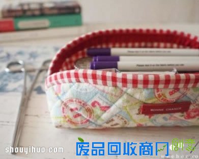 可爱韩国风布艺手拿包笔袋DIY手工制作图解 -  