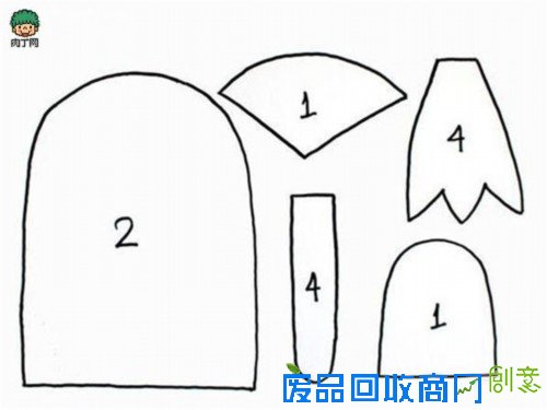 手工布偶玩具DIY 愤怒的小鸟制作方法图解教程