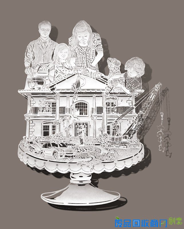 香港艺术家李宝怡的震撼剪纸作品