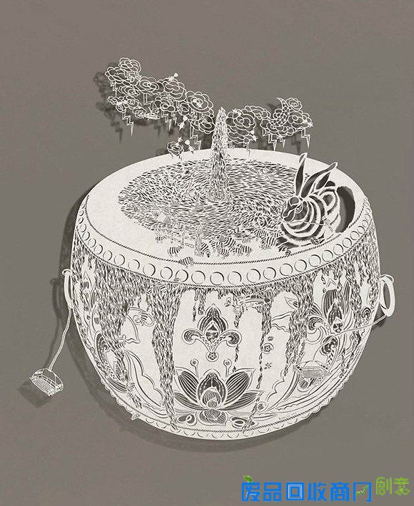 香港艺术家李宝怡的震撼剪纸作品