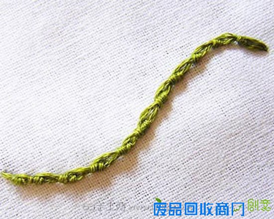 刺绣基础针法（17）之葡萄牙边针绣