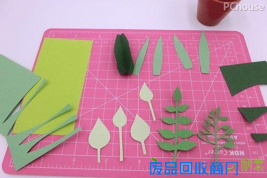 给家里添一抹常绿 巧手自制纸艺盆栽