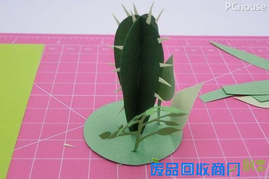 给家里添一抹常绿 巧手自制纸艺盆栽