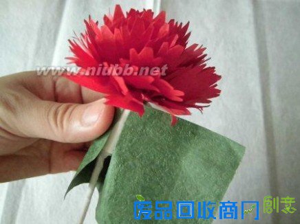 母亲节手揉纸康乃馨手工纸艺花制作教程[附康乃馨花语]_手工制作康乃馨