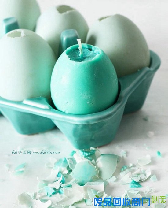 DIY彩色蛋形蜡烛图解 8