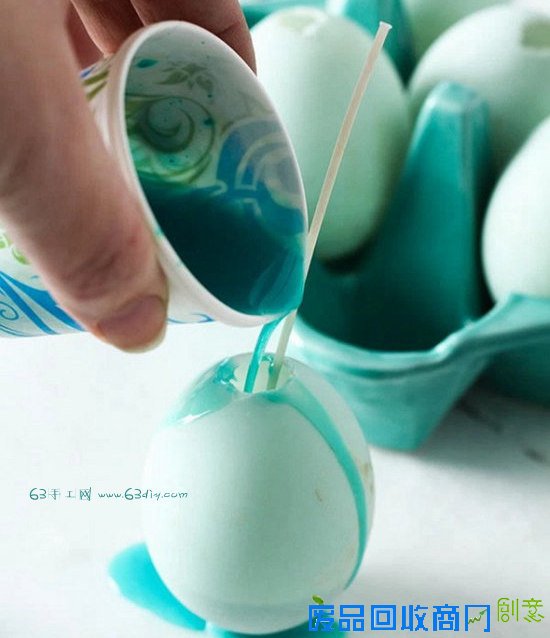 DIY彩色蛋形蜡烛图解 7