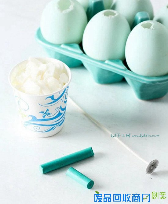 DIY彩色蛋形蜡烛图解 3