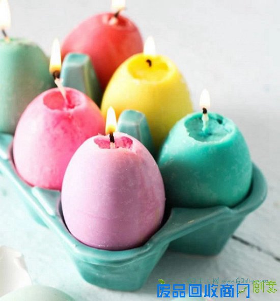 DIY彩色蛋形蜡烛图解 2