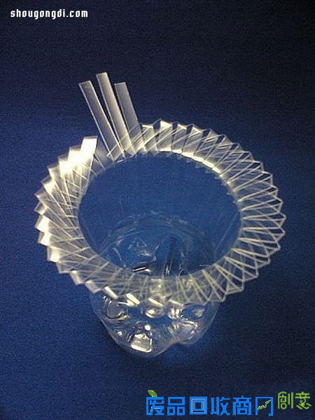 可乐瓶饮料瓶变废为宝DIY手工制作漂亮花瓶-